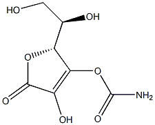 D-에리스로-헥스-2-에논산,감마-락톤,3-카바메이트(9CI) 구조식 이미지