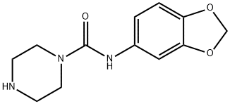 1-Piperazinecarboxamide,N-1,3-benzodioxol-5-yl-(9CI) Structure