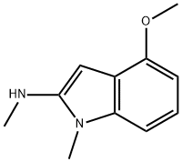 1H-Indol-2-amine,4-methoxy-N,1-dimethyl-(9CI) 구조식 이미지