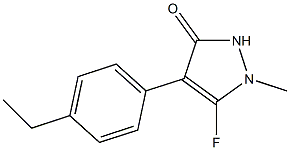 3H-Pyrazol-3-one,4-(4-ethylphenyl)-5-fluoro-1,2-dihydro-1-methyl-(9CI) Structure