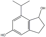 1H-Indene-1,5-diol,2,3-dihydro-7-(1-methylethyl)-(9CI) 구조식 이미지