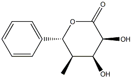 L-리본산,4-데옥시-4-메틸-5-C-페닐-,델타-락톤,(5R)-(9CI) 구조식 이미지