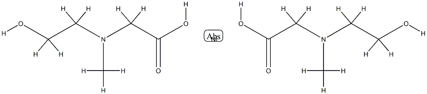 bis[N-(2-hydroxyethyl)-N-methylglycinato-N,O,ON]nickel 구조식 이미지