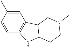 1H-Pyrido[4,3-b]indole,2,3,4,4a,5,9b-hexahydro-2,8-dimethyl-(9CI) Structure