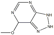 1H-1,2,3-Triazolo[4,5-d]pyrimidine,4,7-dihydro-7-methoxy-(9CI) 구조식 이미지