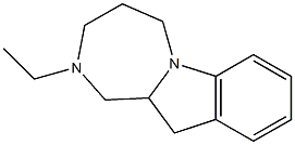 1H-[1,4]Diazepino[1,2-a]indole,2-ethyl-2,3,4,5,11,11a-hexahydro-(9CI) 구조식 이미지