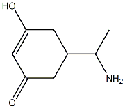 2-Cyclohexen-1-one,5-(1-aminoethyl)-3-hydroxy-(9CI) 구조식 이미지