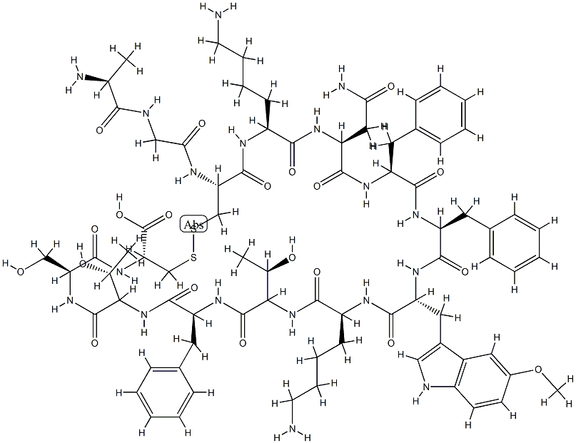 somatostatin, 5-methoxy-Trp(8)- Structure