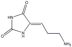 2,4-이미다졸리딘디온,5-(3-아미노프로필리덴)-(9CI) 구조식 이미지