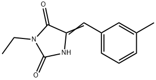 2,4-Imidazolidinedione,3-ethyl-5-[(3-methylphenyl)methylene]-(9CI) Structure