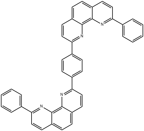 1,4-bis(9-phenyl-1,10-phenanthroliN-2-yl)benzene Structure