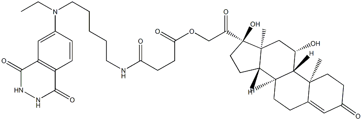 코르티솔-아미노펜틸에틸이소루미놀접합체 구조식 이미지