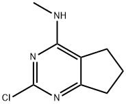 2-chloro-N-methyl-6,7-dihydro-5H-cyclopenta[d]pyrimidin-4-amine(SALTDATA: FREE) Structure