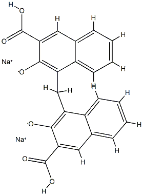 PAMOIC ACID, NA Structure