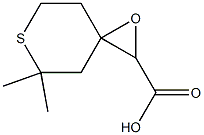 1-Oxa-6-thiaspiro[2.5]octane-2-carboxylicacid,5,5-dimethyl-(9CI) Structure