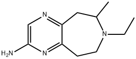 5H-Pyrazino[2,3-d]azepin-2-amine,7-ethyl-6,7,8,9-tetrahydro-6-methyl-(9CI) Structure