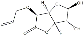 ba-D-Glucofuranuronic acid, 5-O-2-propenyl-, gamma-lactone (9CI) Structure
