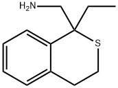 1H-2-Benzothiopyran-1-methanamine,1-ethyl-3,4-dihydro-(9CI) 구조식 이미지
