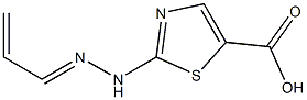 5-티아졸카르복실산,2-(2-프로페닐리덴히드라지노)-(9CI) 구조식 이미지