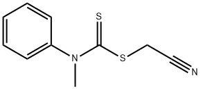 2-Cyanomethyl-N-methyl-N-phenyldithiocarbamate, min. 97% 구조식 이미지