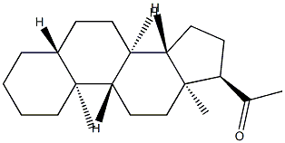 (17α)-5α-Pregnan-20-one Structure