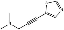 2-Propyn-1-amine,N,N-dimethyl-3-(5-thiazolyl)-(9CI) Structure