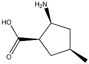 시클로펜탄카르복실산,2-아미노-4-메틸-,(1R,2S,4S)-rel-(9CI) 구조식 이미지