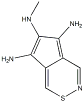 2,5,6-벤조티아졸트리아민,N2-메틸-(9CI) 구조식 이미지