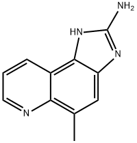 1H-Imidazo[4,5-f]quinolin-2-amine,5-methyl-(9CI) 구조식 이미지