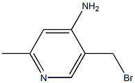 4-피리딘아민,5-(브로모메틸)-2-메틸-(9Cl) 구조식 이미지