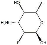 alpha-L-Talopyranose, 3-amino-2,3,6-trideoxy-2-fluoro- (9CI) Structure