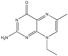 4(8H)-Pteridinone,2-amino-8-ethyl-6-methyl-(9CI) Structure