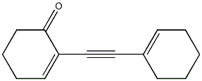 2-Cyclohexen-1-one,2-(1-cyclohexen-1-ylethynyl)-(9CI) Structure