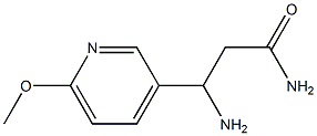 3-Pyridinepropanamide,beta-amino-6-methoxy-(9CI) Structure