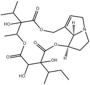 7H-(1,5,10)Trioxacyclotetradecino(7,8,9-gh)pyrrolizine-2,5,9(8H)-trion e,3,4,11,13,15,16,16a,16b-octahydro-3,4,8-trihydroxy-7-methyl-8-(1-met hylethyl)-3-(1-methylpropyl)-, (16aR,16bR)- 구조식 이미지