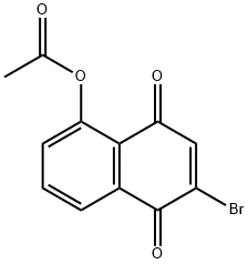 5-Acetoxy-2-bromo-1,4-naphthoquinone Structure