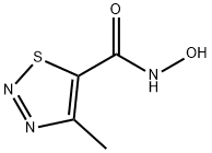 1,2,3-티아디아졸-5-카르복스아미드,N-히드록시-4-메틸-(9CI) 구조식 이미지