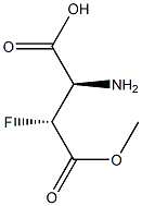아스파르티카산,3-플루오로-,4-메틸에스테르,에리트로-(9CI) 구조식 이미지