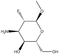 alpha-D-Altropyranoside, methyl 3-amino-2,3-dideoxy-2-fluoro- (9CI) Structure