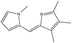 1H-Pyrrole,1-methyl-2-[(Z)-(3,4,5-trimethyl-2H-pyrrol-2-ylidene)methyl]-(9CI) Structure