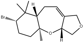 (3aR)-7α-Bromo-1,3,3aβ,4aα,5,6,7,8,8aβ,9-decahydro-4a,8,8-trimethylfuro[3,4-b][1]benzoxepin Structure