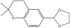2H-1-Benzopyran,6-(1,3-dioxolan-2-yl)-3,4-dihydro-2,2-dimethyl-(9CI) 구조식 이미지