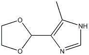 1H-Imidazole,4-(1,3-dioxolan-2-yl)-5-methyl-(9CI) Structure