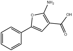 3-Furancarboxylicacid,2-amino-5-phenyl-(9CI) Structure