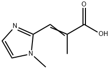 2-Propenoicacid,2-methyl-3-(1-methyl-1H-imidazol-2-yl)-(9CI) 구조식 이미지
