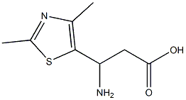 5-Thiazolepropanoicacid,bta-amino-2,4-dimethyl-(9CI) Structure