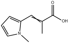 2-Propenoicacid,2-methyl-3-(1-methyl-1H-pyrrol-2-yl)-(9CI) 구조식 이미지