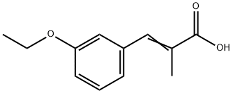 2-Propenoicacid,3-(3-ethoxyphenyl)-2-methyl-(9CI) 구조식 이미지