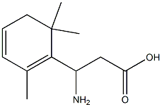 1,3-사이클로헥사디엔-1-프로파노산,bta-아미노-2,6,6-트리메틸-(9CI) 구조식 이미지