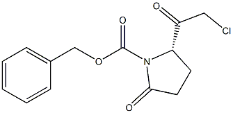 N-alpha-carbobenzoxypyroglutamic acid chloromethyl ketone Structure